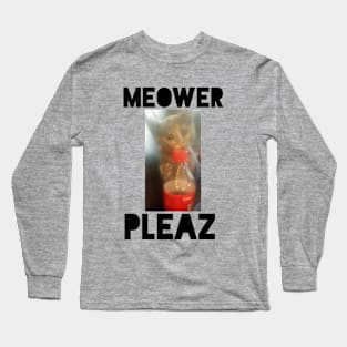 Meower Pleaz Long Sleeve T-Shirt